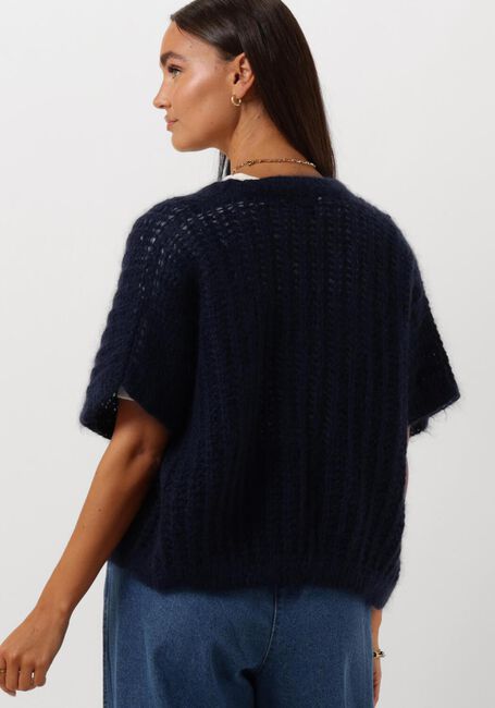 Donkerblauwe BY-BAR Vest ANNA CARDIGAN - large