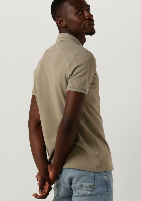 Olijf CAST IRON Polo SHORT SLEEVE POLO INJECTED COTTON PIQUE - large