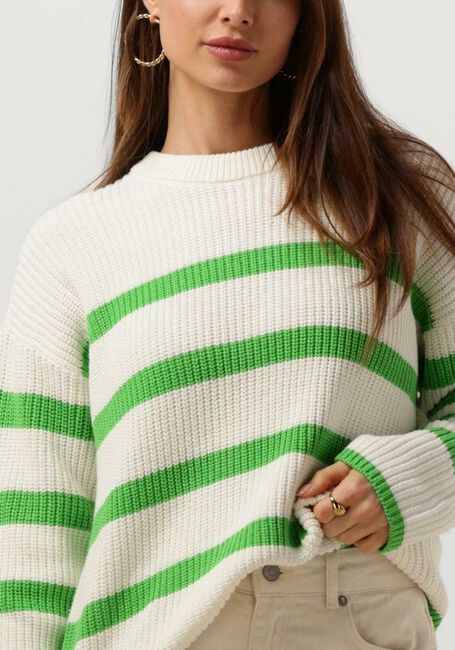 Witte SELECTED FEMME Trui SLFBLOOMIE LS KNIT O-NECK B - large