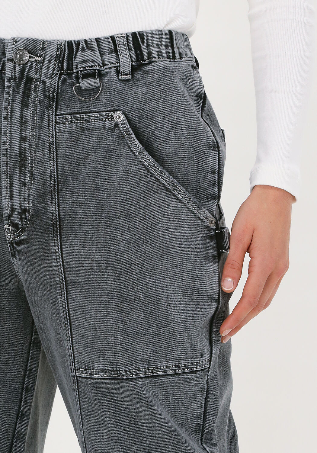 grijze set mom jeans 74032