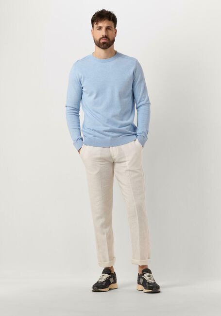 Lichtblauwe SELECTED HOMME Trui SLHBERG CREW NECK NOOS - large