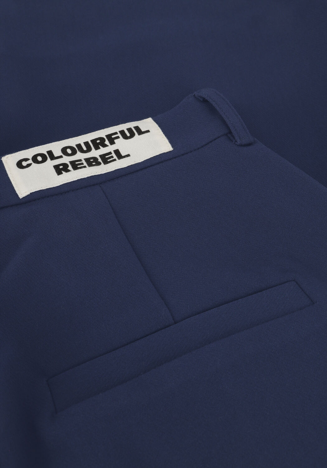 Blauwe COLOURFUL REBEL Pantalon RUS STRAIGHT PANTS - large