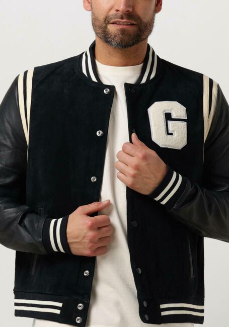 Donkerblauwe GOOSECRAFT Jack GC MELROSE BOMBER - large