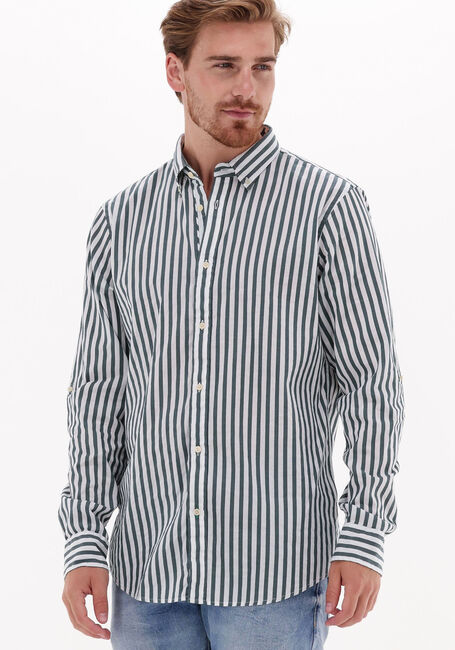 Groene SCOTCH & SODA Casual overhemd REGULAR-FIT STRIPED SHIRT - large