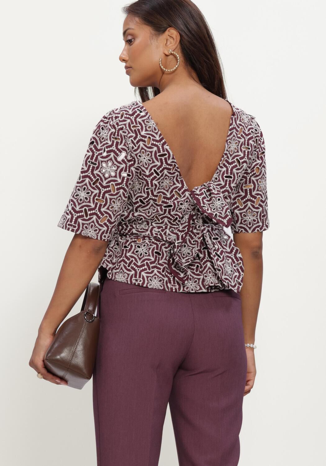 Bordeaux AAIKO Blouses GEORGIE LACE CO 542 - large