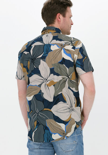 Multi PME LEGEND Casual overhemd SHORT SLEEVE SHIRT PRINT ON CTN SLUB - large