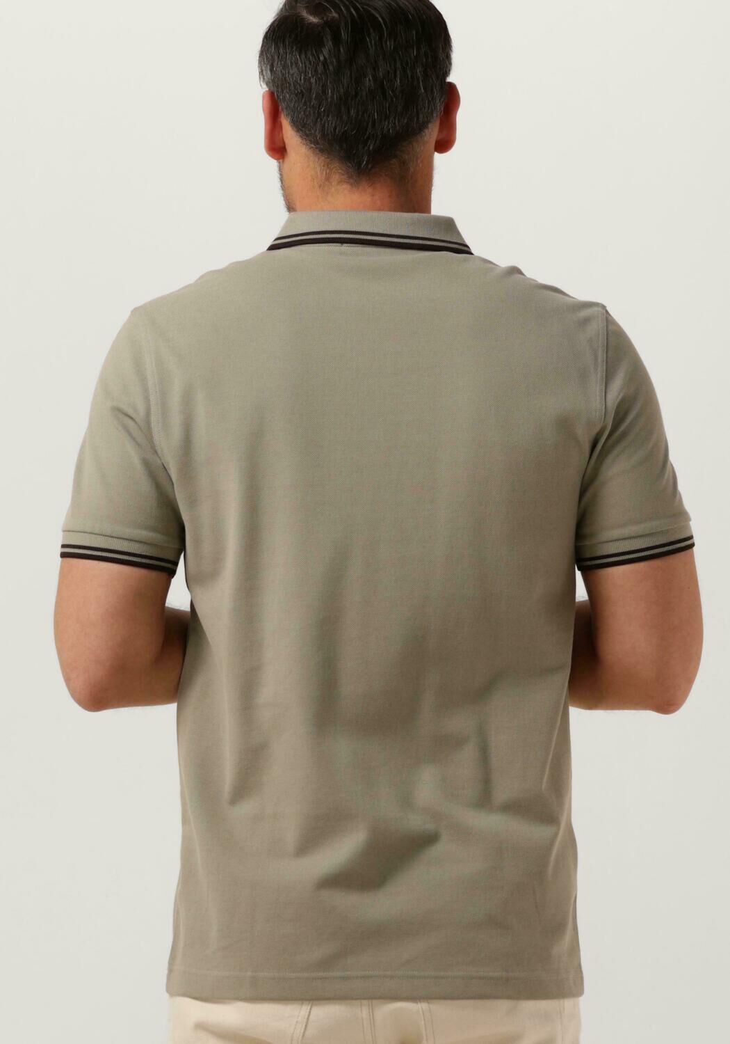 FRED PERRY Heren Polo's & T-shirts The Twin Tipped Shirt Olijf