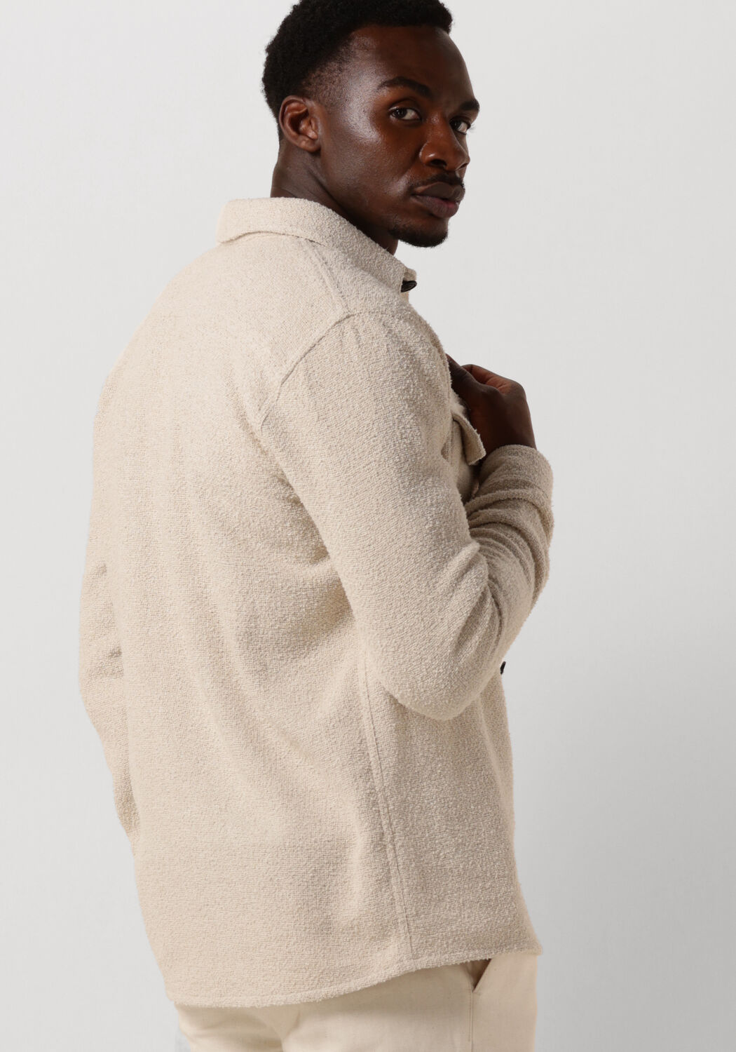 PROFUOMO Heren Overshirts Overshirt Boucle Beige