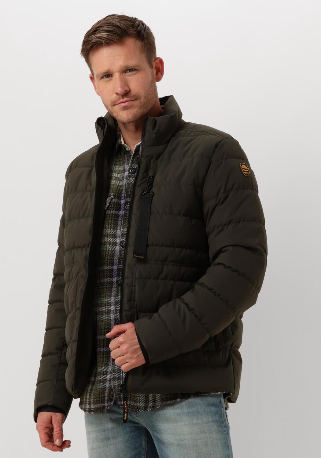 PME LEGEND Heren Jassen Short Jacket Freightyet Perfor Stretch Groen