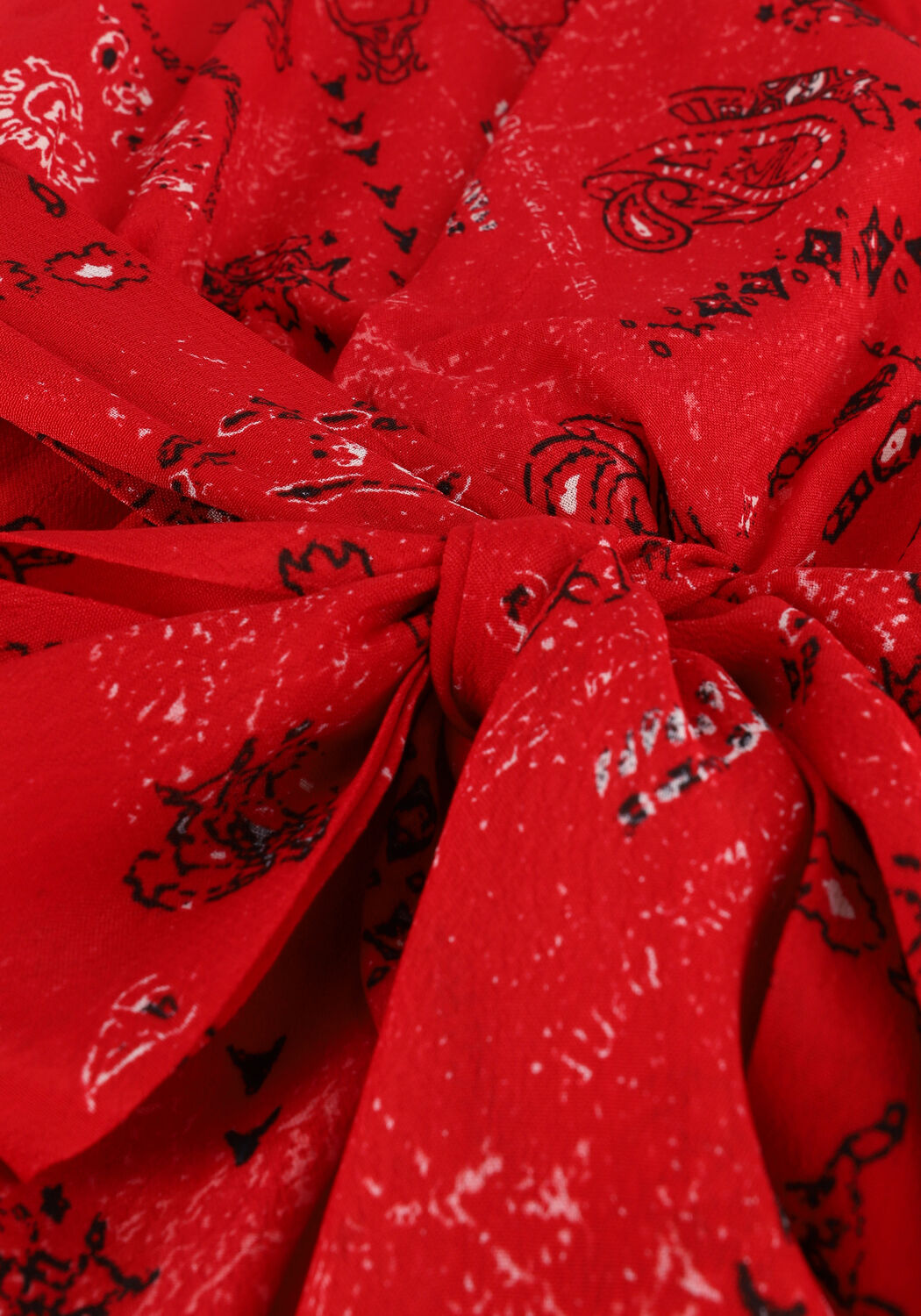 Rode ALIX THE LABEL Mini jurk LADIES WOVEN ORNAMENT FAKE WRAP DRESS - large