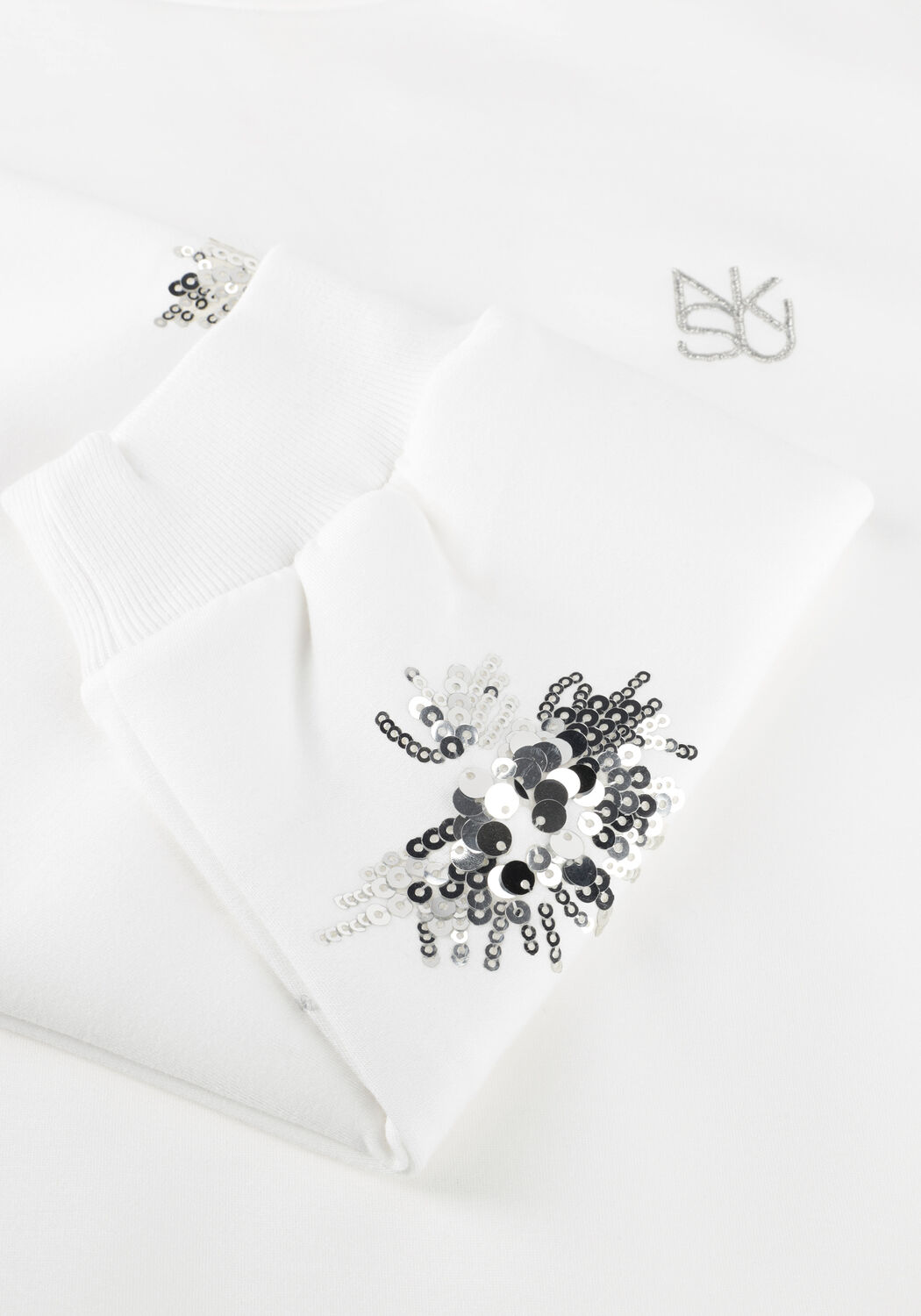 Gebroken wit NUKUS Trui SUZANNE PULLOVER PAILLET - large