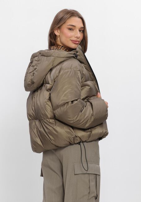 Khaki WITHBLACK Gewatteerde jas WBLEMMA SHORT DOWN PUFFER JKT - large