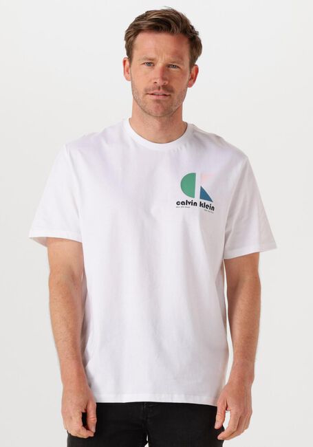 Witte CALVIN KLEIN T-shirt SS 20S CK BHS LG GRP - large