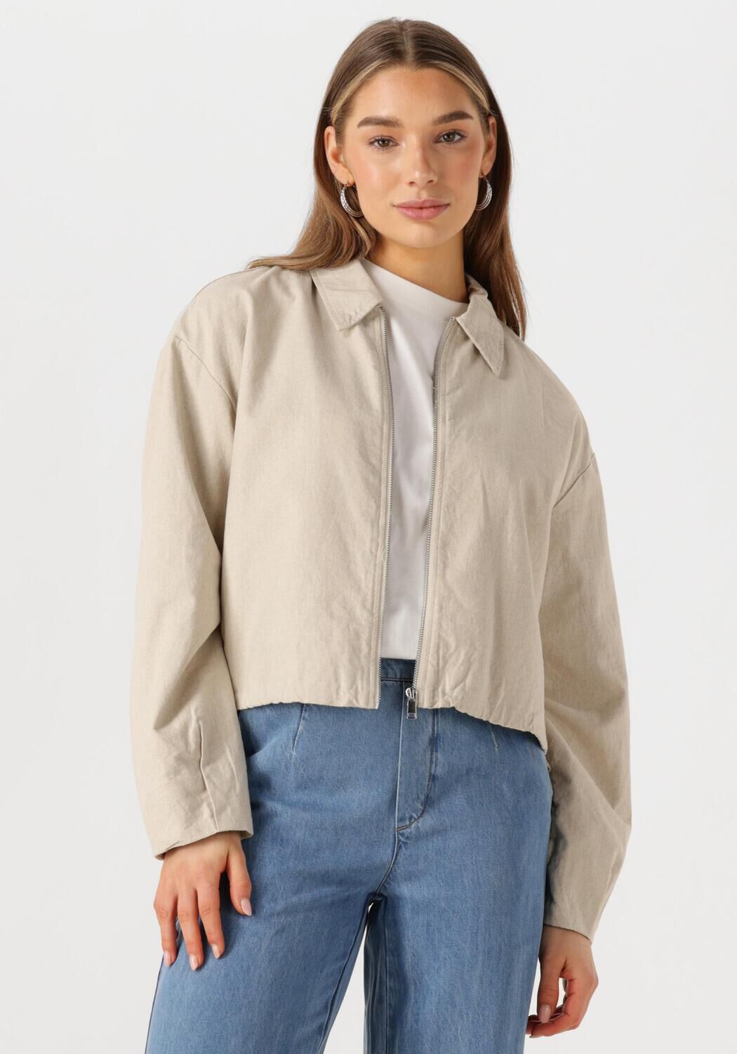 OBJECT Dames Jassen Objviggo Re Bomber Jacket Beige