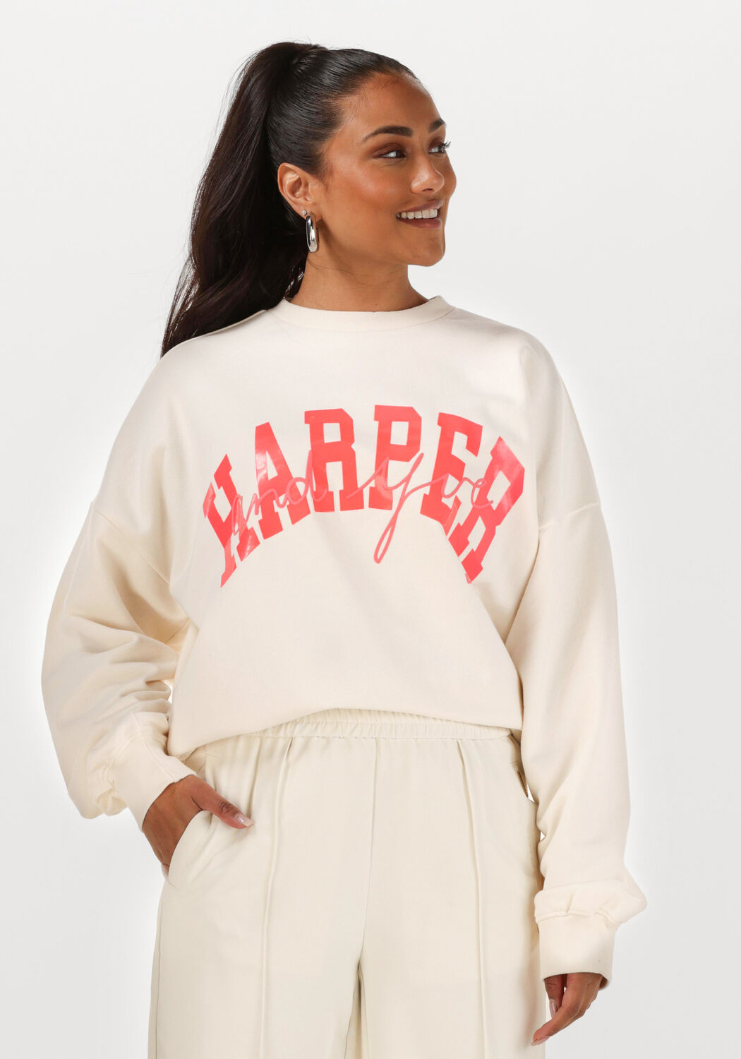 HARPER & YVE Dames Truien & Vesten Lakaan-sw Creme