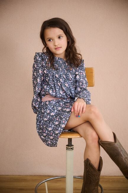 Donkergroene NONO Mini jurk MAAN AOP WATERCOLOR DRESS Donkergroene NONO Mini jurk MAAN AOP WATERCOLOR DRESS - large