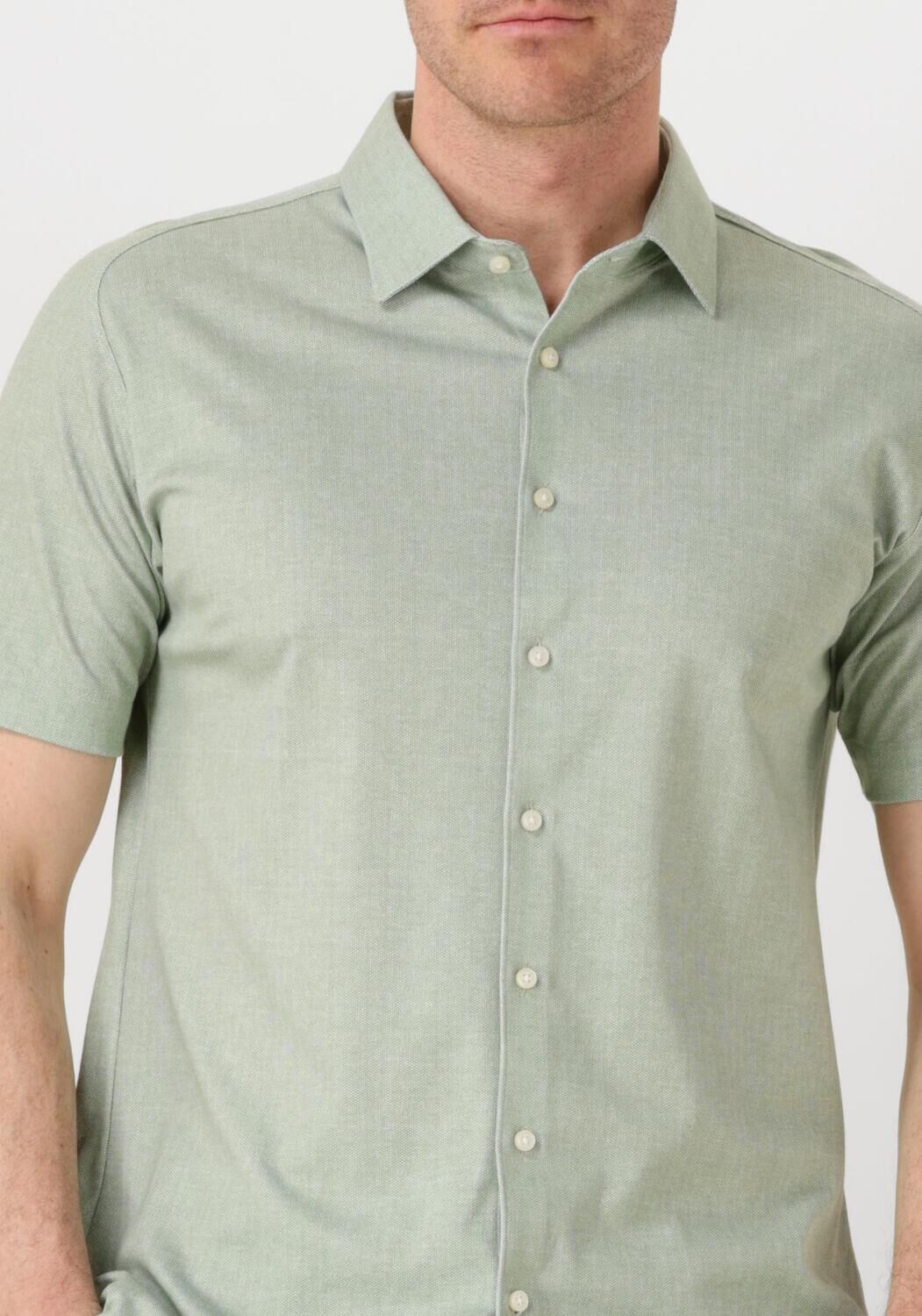 DESOTO Heren Overhemden Casual Kent 1 2 Groen