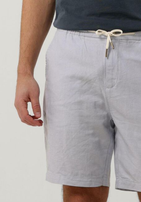 Lichtgrijze SCOTCH & SODA Korte broek FAVE - COTTON/LINEN TWILL BERMUDA SHORT - large