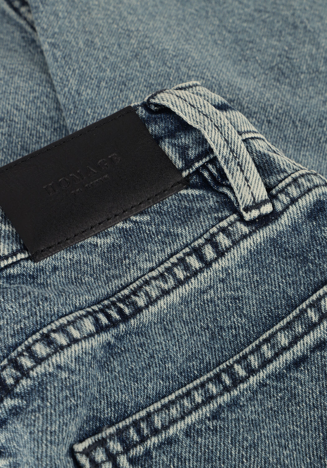 Blauwe HOMAGE Straight leg jeans MARILYN LAYERED STRAIGHT JEANS - large