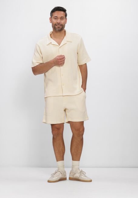 Beige SHIWI Korte broek OSCAR WAFFLE STRUCTURE SHORTS - large