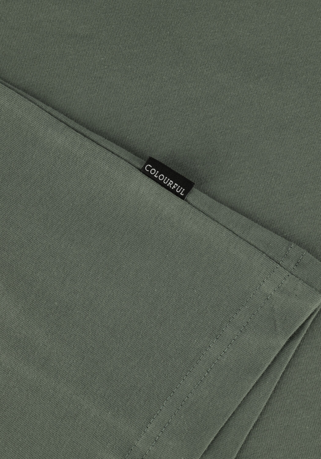 Groene COLOURFUL REBEL T-shirt L'ISOLA WASHED BASIC TEE - large