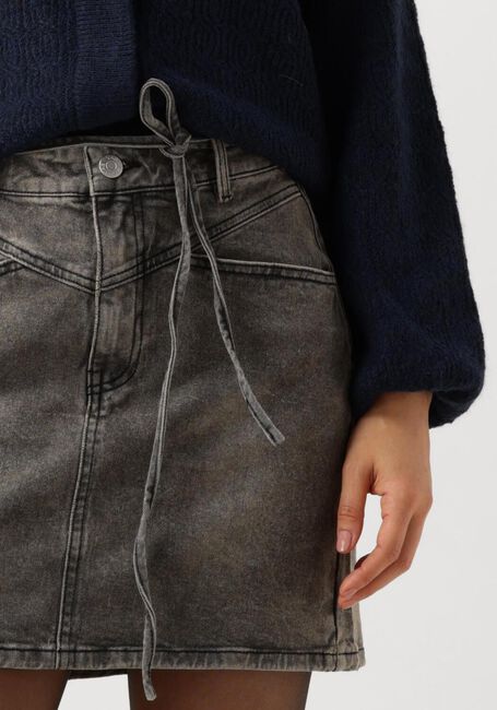 Donkergrijze Y.A.S. Minirok YASRINA HW DENIM SKIRT - large