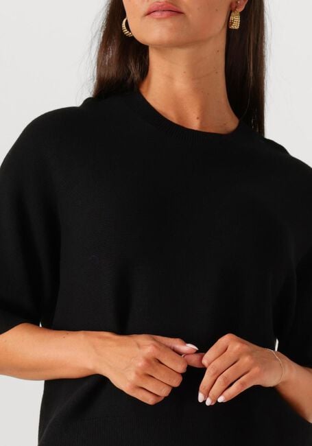 Zwarte MSCH COPENHAGEN T-shirt MSCHTHAMIRA 2/4 PULLOVER - large