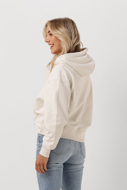 Gebroken wit CALVIN KLEIN Sweater MICRO MONOLOGO HOODIE - large