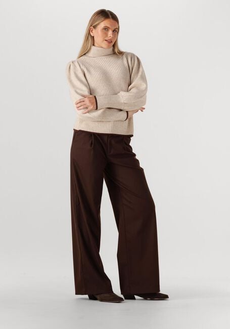 Beige CO'COUTURE Trui ROW PUFF RIB ROLLNECK - large