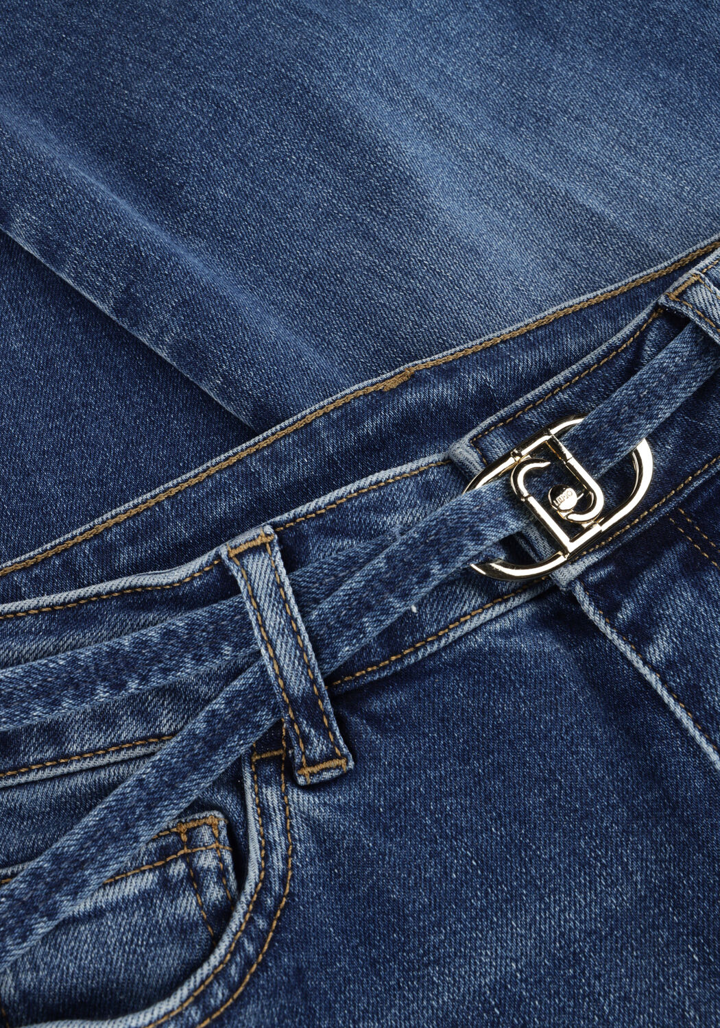 Blauwe LIU JO Wide jeans BUTTOM UP GOOD FLAIR - large