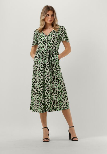 Groene OBJECT Midi jurk OBJISABELLA 2/4 DRESS - large
