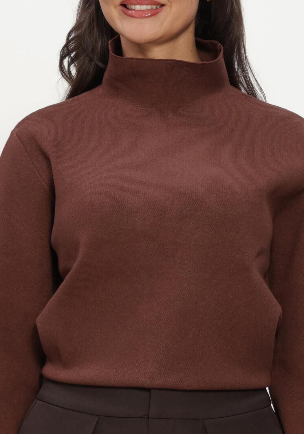 MINUS Dames Truien & Vesten Mslupi High Neck Knit Pullover Bruin