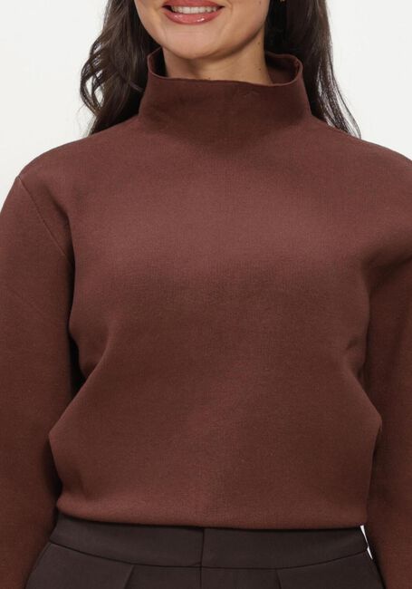 Bruine MINUS Trui MSLUPI HIGH NECK KNIT PULLOVER - large