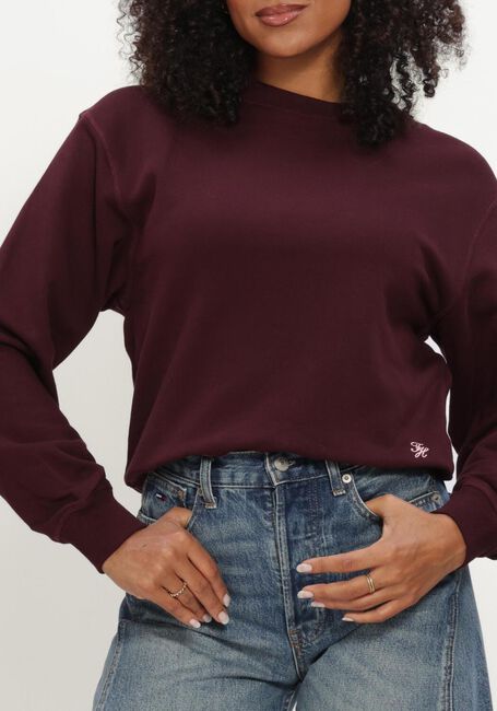 Bordeaux TOMMY HILFIGER Sweater SCRIPT TERRY MDRN C-NK SWTSHIRT - large