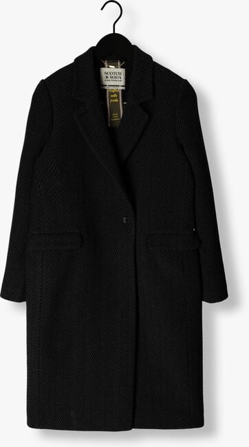 Zwarte SCOTCH & SODA Mantel CLASSIC WOOL BLEND TAILORED COAT - large