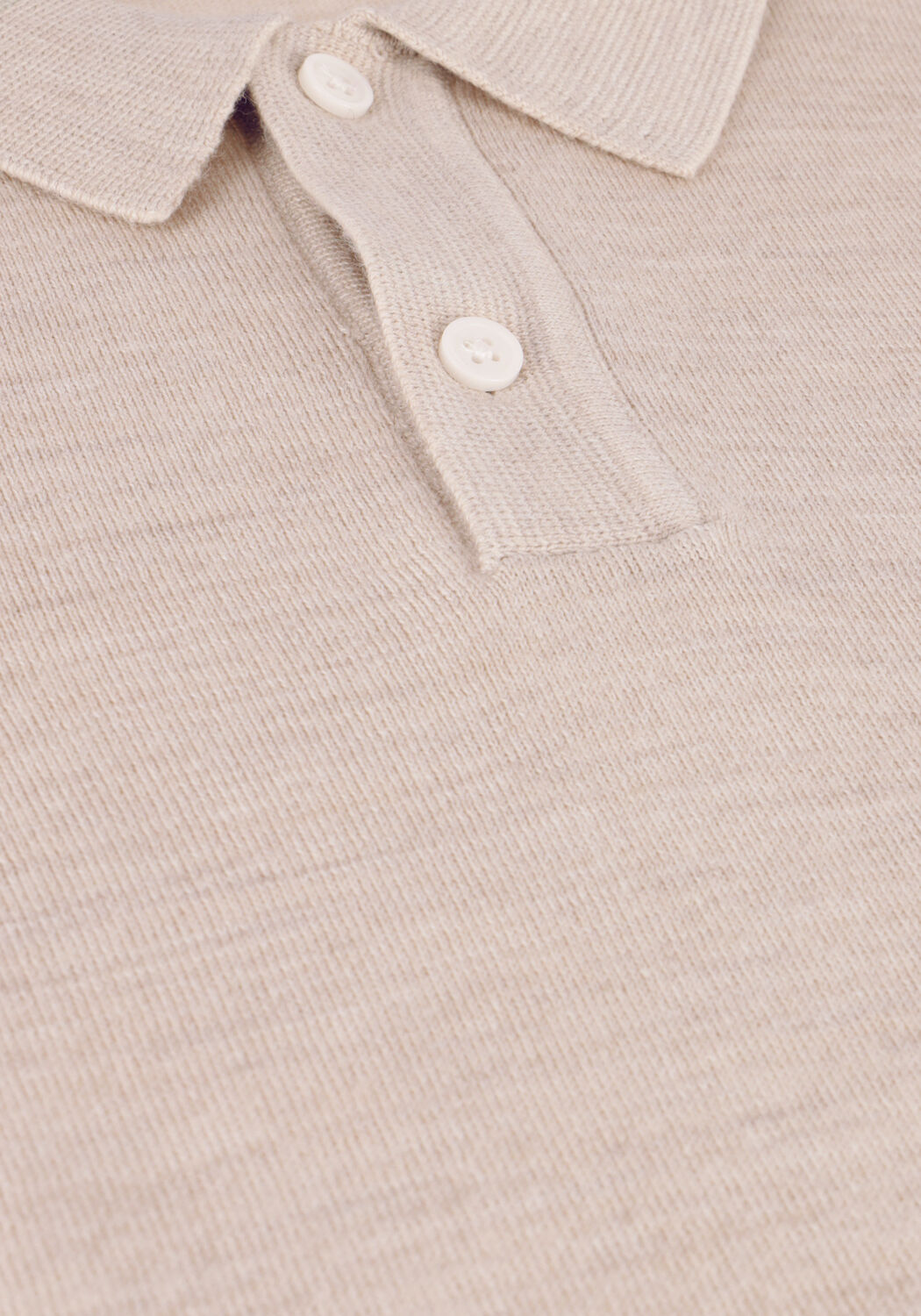 Beige SELECTED MEN Polo SLHTOWN SS KNIT POLO B - large