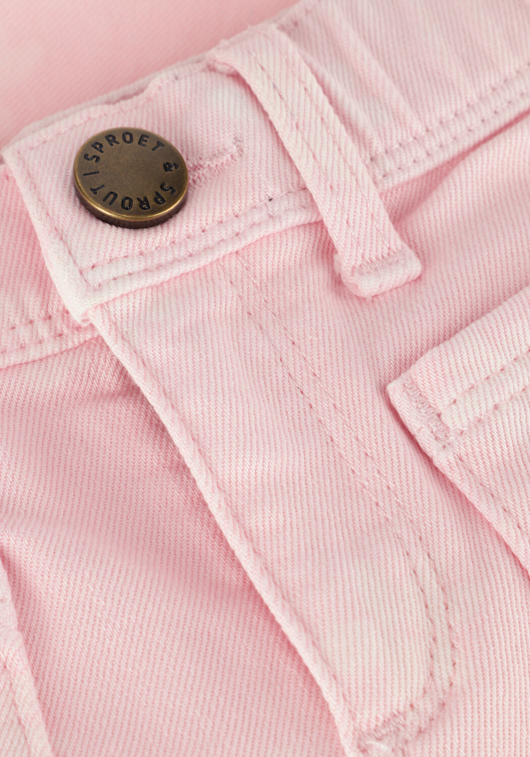 Sproet & Sprout Meisjes Broeken Flare Denim Pants Daisies Print Roze