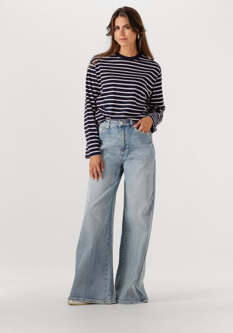 Blauwe ENVII Tops & T-shirts ENKULLA LS STRIPE 5310 - large