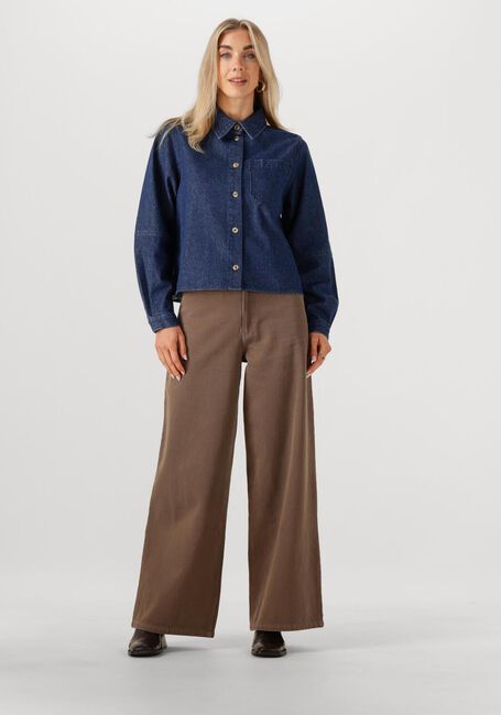 Donkerblauwe MODSTRÖM Blouses POSSYMD SHIRT - large