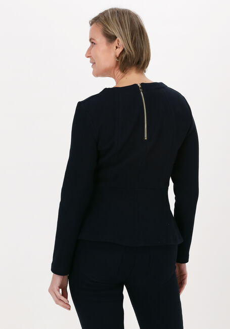 Zwarte VANILIA Top PEPLUM CREW - large