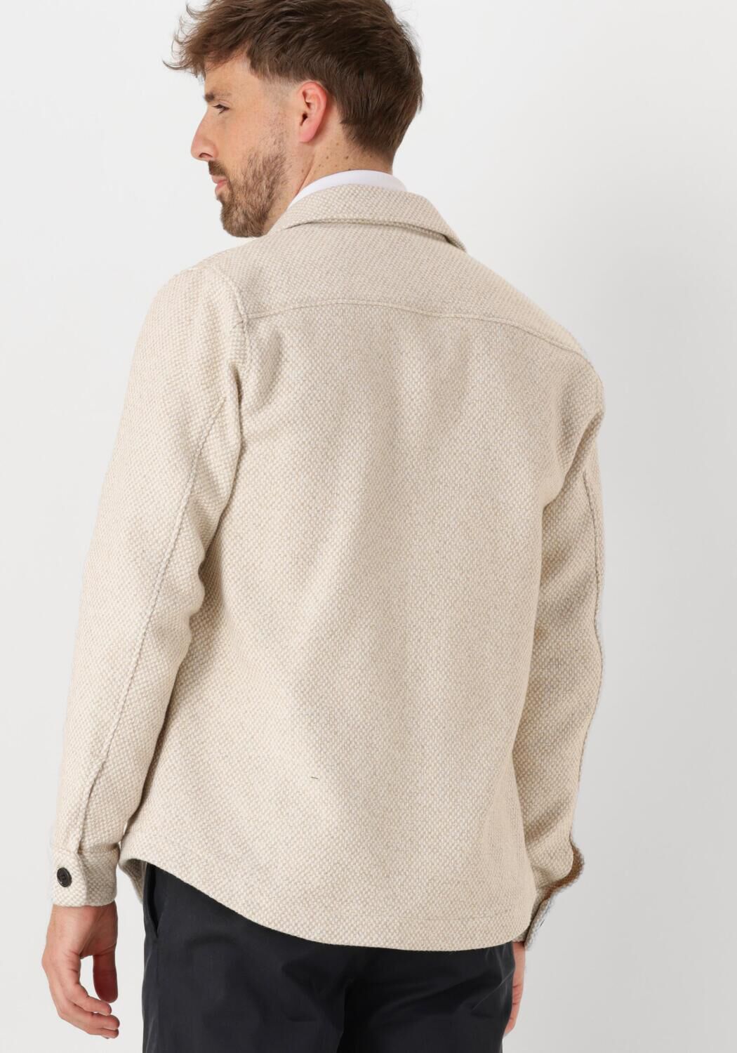 PROFUOMO Heren Overshirts Overshirt Texture Beige