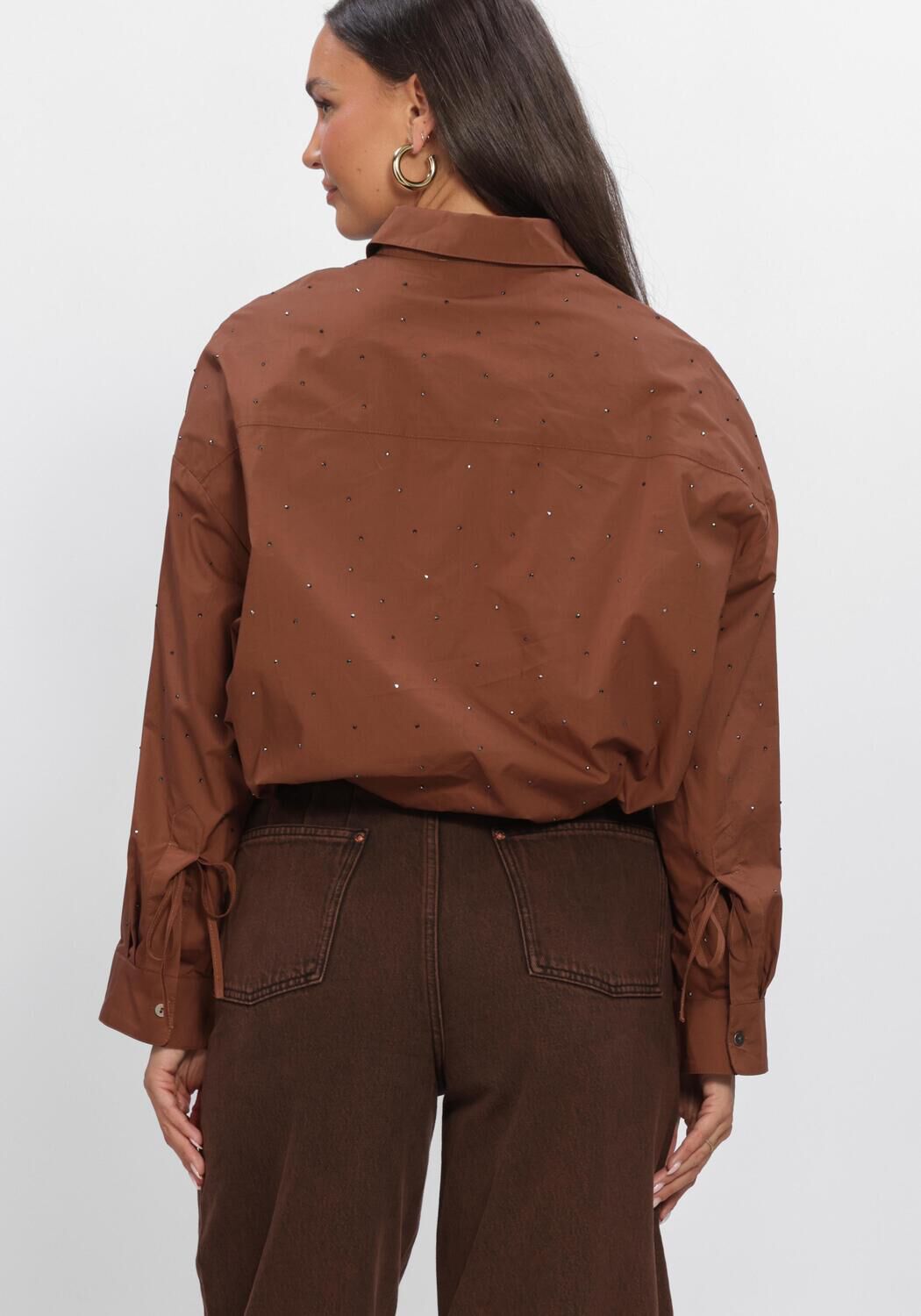 Bruine AAIKO Blouses MIKKIE STRASS CO 518 - large