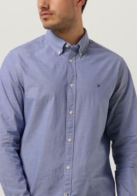 Blauwe TOMMY HILFIGER Casual overhemd NATURAL SOFT MICRO CHK SF SHIRT - large