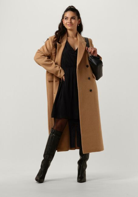 Camel SCOTCH & SODA Mantel DOUBLE BREASTED WOOLEN COAT - large
