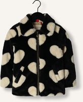 Zwarte LOOXS Little Faux fur jas LITTLE HEARTS COAT Zwarte LOOXS Little Faux fur jas LITTLE HEARTS COAT - medium