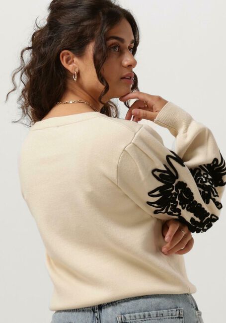 Zand OBJECT Trui OBJJOANA L/S KNIT PULLOVER - large