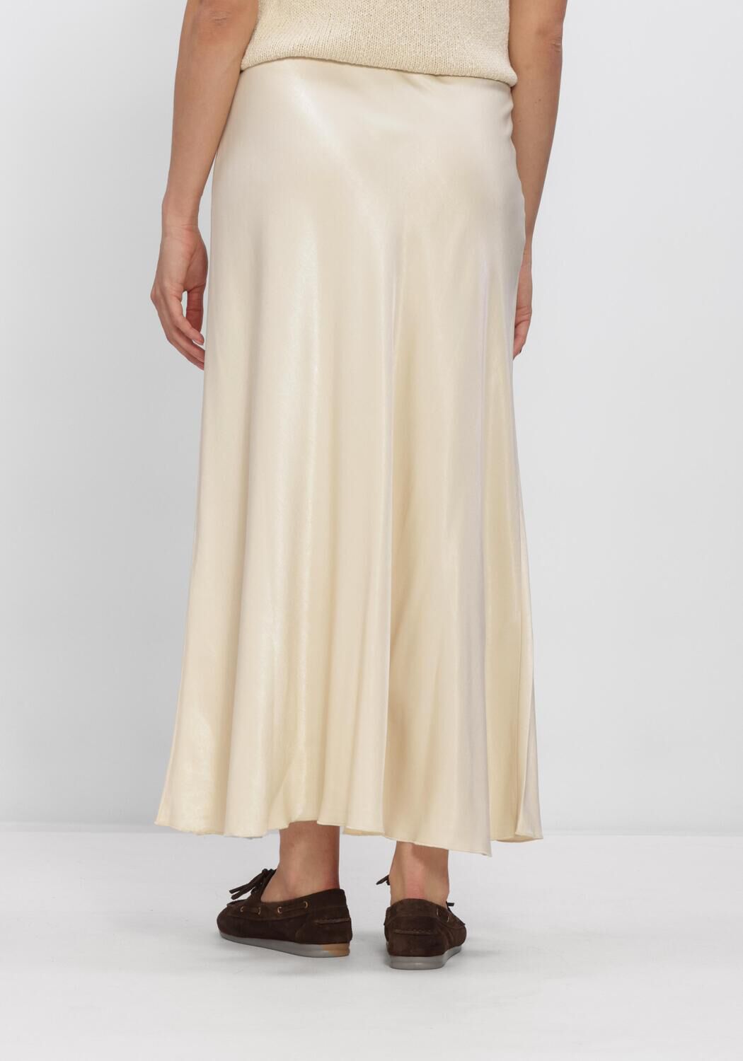 Beige MSCH COPENHAGEN Midirok MSCHNICOLETTE ULLAS SKIRT - large