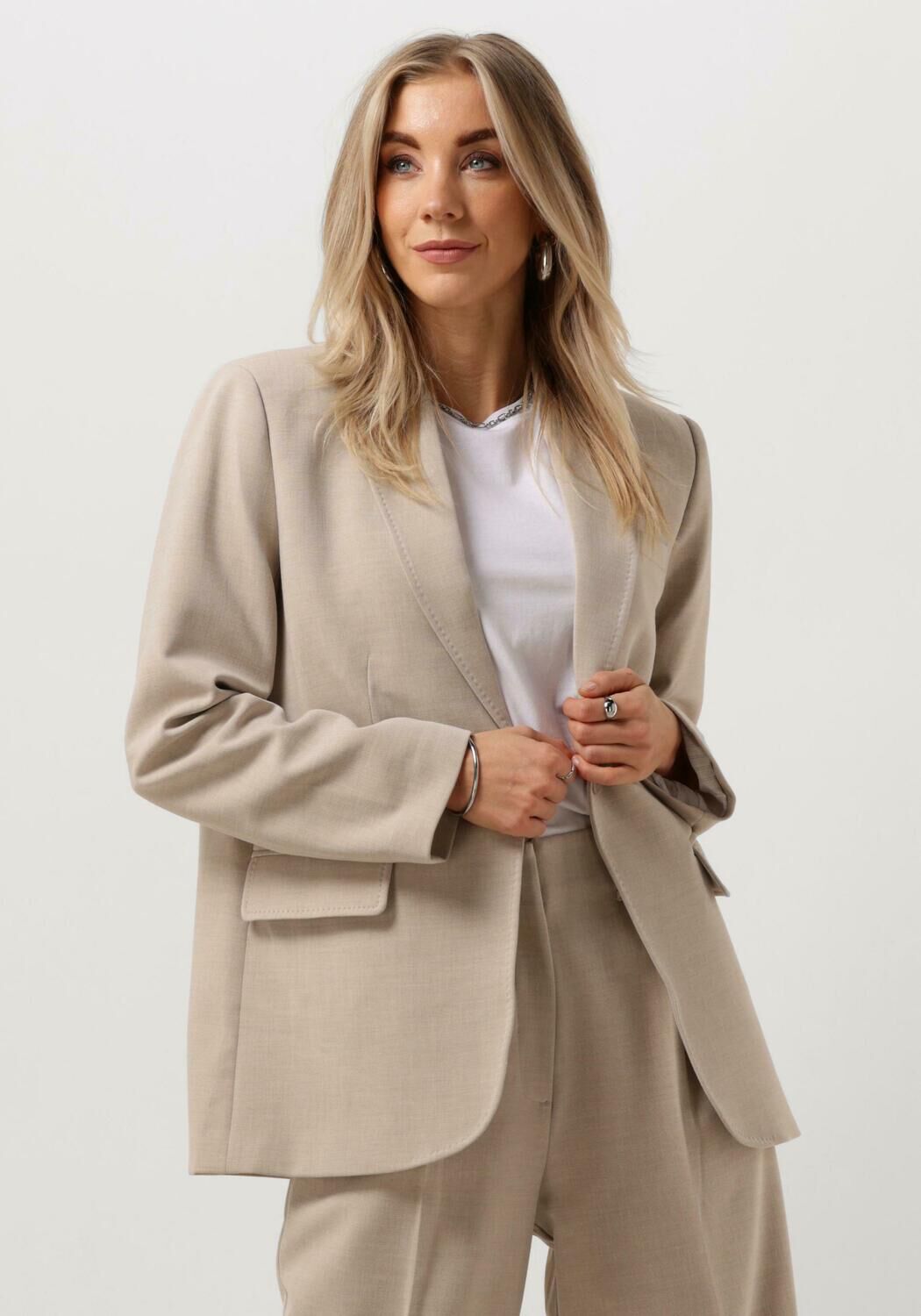 Moss copenhagen Beige Michelle Blazer Stijlvolle Damesjas Beige Dames