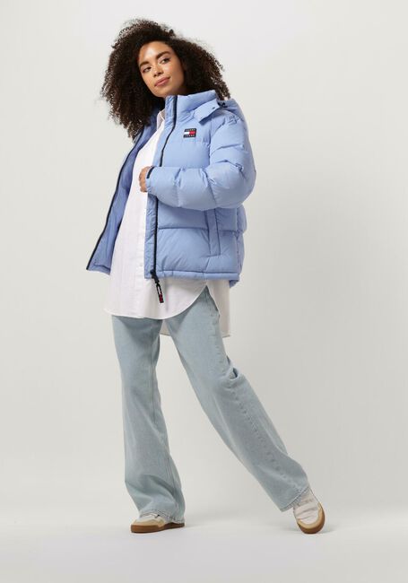 Lichtblauwe TOMMY JEANS Gewatteerde jas TJW ALASKA PUFFER - large