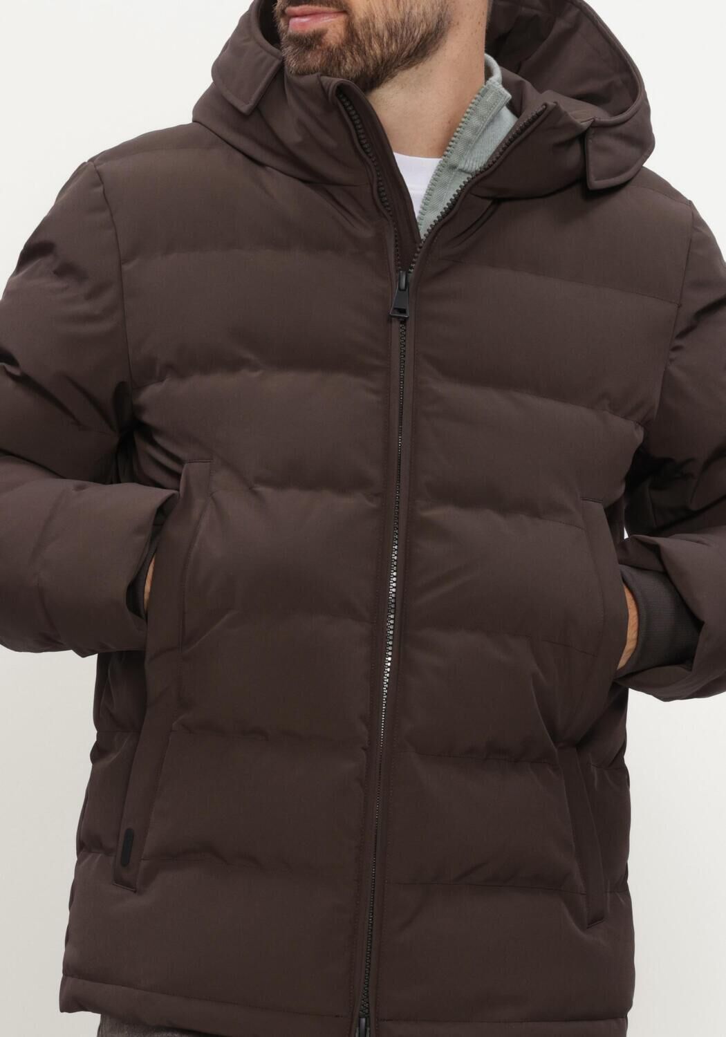 Bruine AIRFORCE Gewatteerde jas MITCHELL PARKA - large